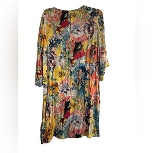 H&M Multicolor Floral Long Sleeve Dress